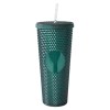 VASO DE PLÁSTICO DOBLE PARED TEXTURIZADO COCONUT A2927 VERDE (Plástico AS)