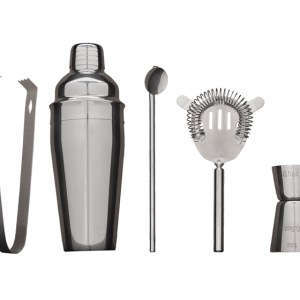 SET PARA BEBIDAS DE ACERO INOXIDABLE COCOBONGO A2928 PLATA (Acero Inoxidable)