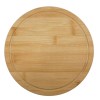 TABLA PARA QUESO DE BAMBÚ CAOBA A2933 ÚNICO (Bambú / Acero Inoxidable)