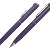 SET DE BOLÍGRAFOS DE METAL MOZART A2941 MORADO (Aluminio)
