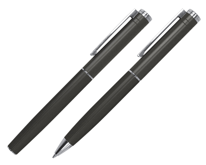 SET DE BOLÍGRAFOS DE METAL MOZART A2941 NEGRO (Aluminio)