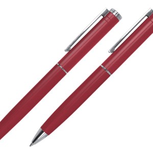 SET DE BOLÍGRAFOS DE METAL MOZART A2941 ROJO (Aluminio)