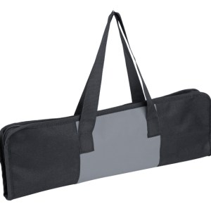 SET PARA ASADO CON BOLSA MAR Y TIERRA BBQ4523 GRIS (Poliéster / Acero Inoxidable)