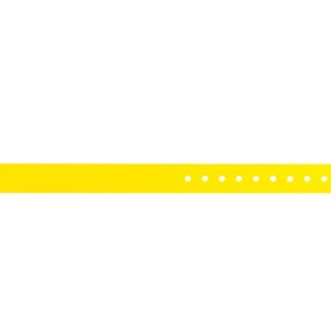 BRAZALETE PLASTIFICADO MATE BI5705(PLANILLA 10PZAS) AMARILLO (Plástico)