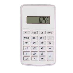 CALCULADORA SAM BLANCO (CA 004 - PLÁSTICO)