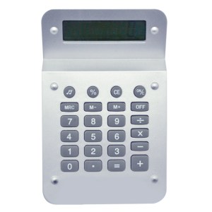 CALCULADORA DIGITAL BRECIA CCD2576 PLATA (Plástico)