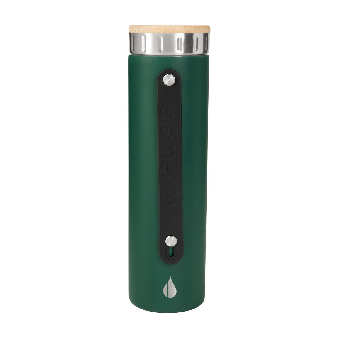 ELM-002-V_1.jpg Termo Iconic Verde ELM 002 V (Acero inoxidable / bambú / silicón)