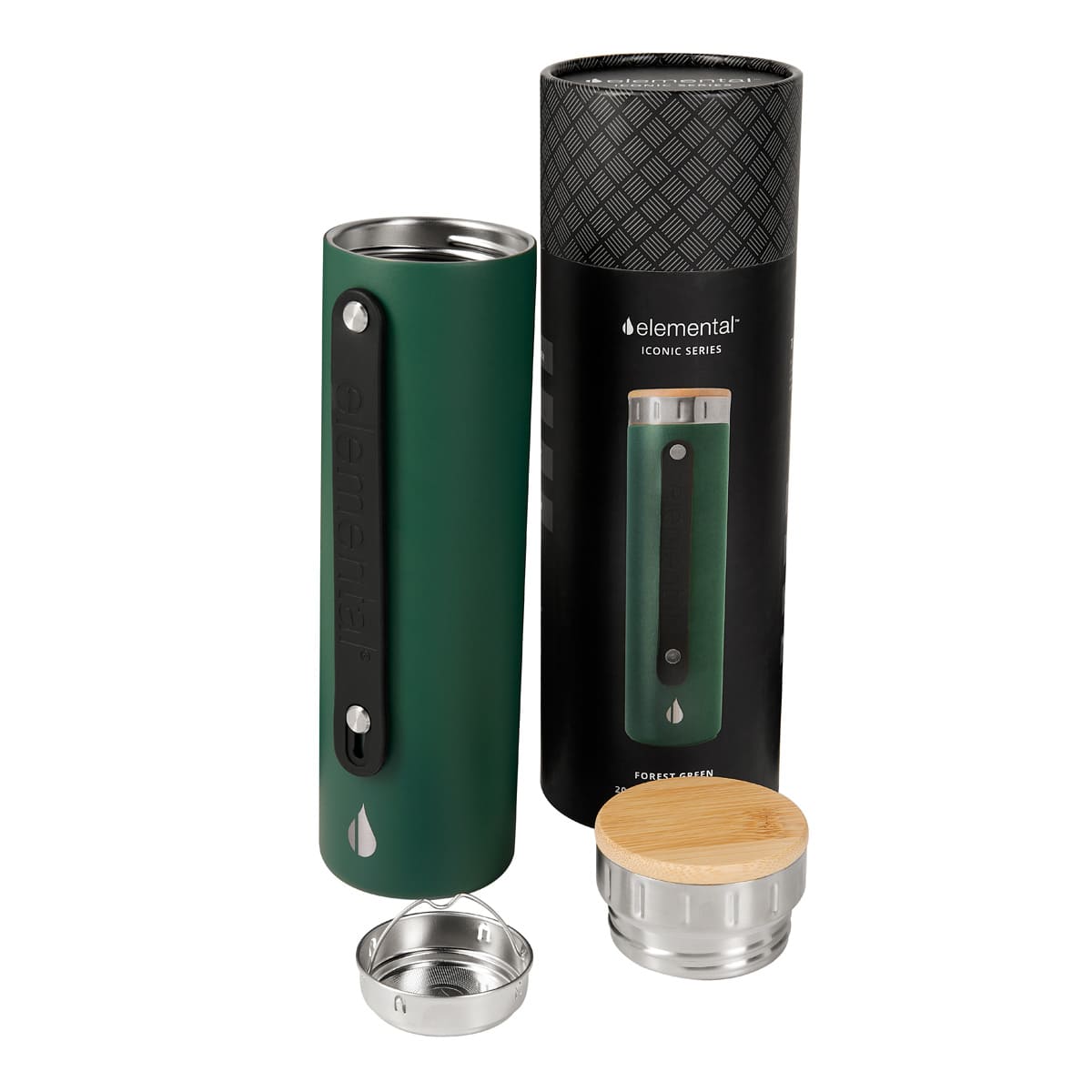 ELM-002-V_3.jpg Termo Iconic Verde ELM 002 V (Acero inoxidable / bambú / silicón)