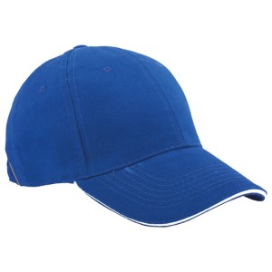GORRA LISA SANDWICH GL6101 AZUL (Algodón)