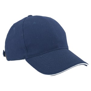 GORRA LISA SANDWICH GL6101 AZUL MARINO (Algodón)