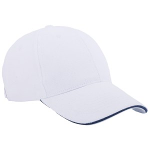GORRA LISA SANDWICH GL6101 BLANCO (Algodón)