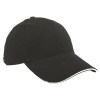 Gorra Lisa Sandwich GL6101 Negro (Algodon / A020065 / articulos promocionales)