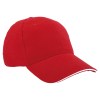 GORRA LISA SANDWICH GL6101 ROJO (Algodón)