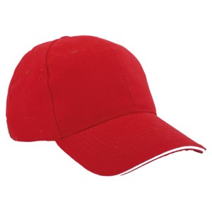 GORRA LISA SANDWICH GL6101 ROJO (Algodón)