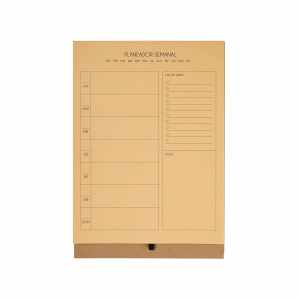 PLANEADOR SEMANAL ZIEL BEIGE HL 006 BE (CARTÓN Y PAPEL CRAFT)