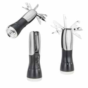LÁMPARA LORETTO NEGRO (HR 03 - ACERO INOX. /PLÁSTICO)