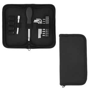 SET POCKET NEGRO (HR 030 - POLIÉSTER/METAL)