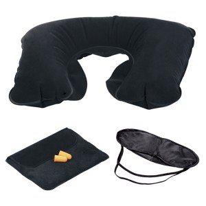KIT DE SIESTA VIEVET KVI1261 NEGRO (Terciopelo / PVC)