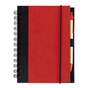 LIBRETA ECOLOGICA C/BOLIGRAFO ISIS LIB2043 ROJO (Cartón)