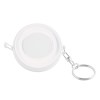 LLAVERO C/FLEXOMETRO TRASLUCIDO DOM LLF4680 BLANCO (Plástico)