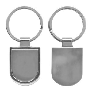 LLAVERO METALICO ESCUDO LLM1510 PLATEADO (Metal)