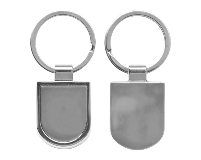 LLAVERO METALICO ESCUDO LLM1510 PLATEADO (Metal)