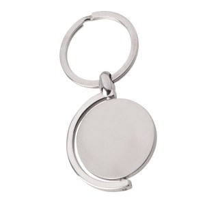 LLAVERO METALICO GIRATORIO MUNDO EN CAJA LLM4777-1 PLATA (Metal)
