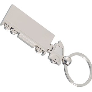 LLAVERO METALICO CAMION LM9 PLATEADO (Metal)