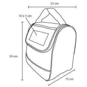 LONCHERA SNACK ROJO (LON 012 - POLIÉSTER)