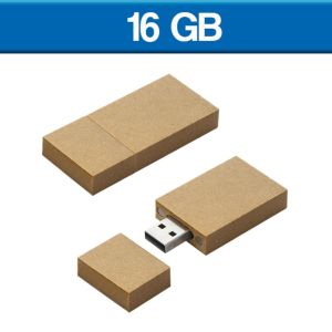 MEMORIA USB CARTON 16GB                                                                                       (USB224-U) ECOLÓGICA