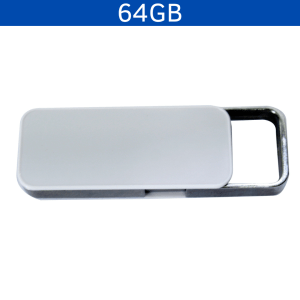 MEMORIA USB CLIC 64GB (USB419-BL-U) BLANCO