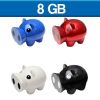 MEMORIA USB PUERQUITO 8GB (USB021-U) BLANCO