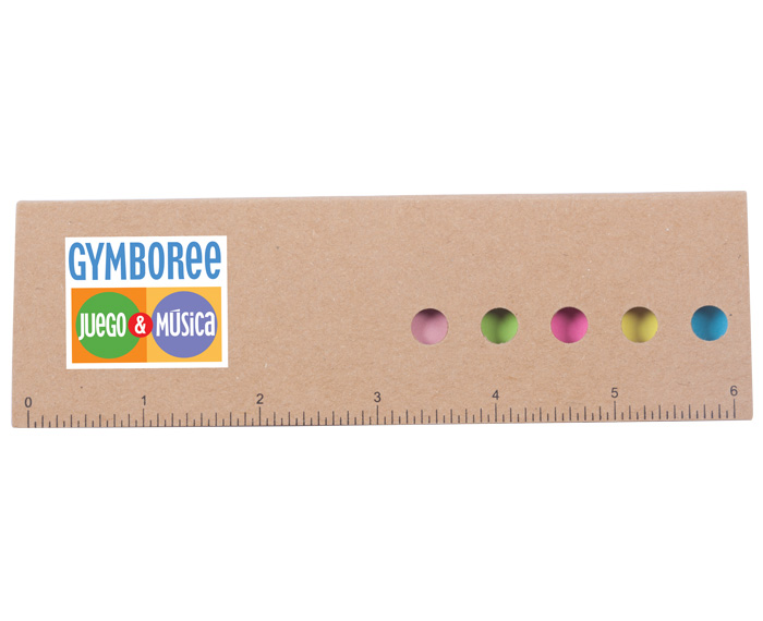 POS2163_lrg.jpg Estuche de Papel Regla con Post It Carol POS2163 Beige (Cartón)