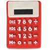 CALCULADORA SILICON RC04 ROJO (Silicón)