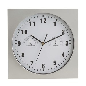 RELOJ D/PARED PLATEA RJP009-1 PLATEADO (Plástico)