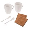 Set Bambu 8OZ. SBC1242 Blanco (Porcelana / bambú)
