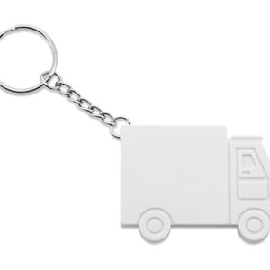 LLAVERO C/FLEX. CARRITO LOGIC SLJ1008 BLANCO (Plástico)