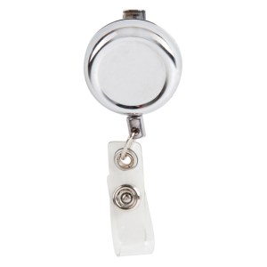 PORTA GAFETE METALICO ADY SLK14 PLATEADO (Metal)