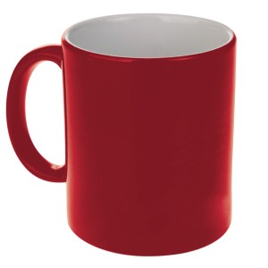TAZA MAGICA (BAS.) 11OZ. MERLIN SUB116 ROJO (Cerámica)