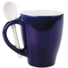 TAZA C/CUCHARA 12OZ. LONDON TAC11 AZUL COBALTO (Cerámica)
