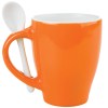 TAZA C/CUCHARA 12OZ. LONDON TAC11 NARANJA (Cerámica)