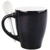 TAZA C/CUCHARA 12OZ. LONDON TAC11 NEGRO (Cerámica)