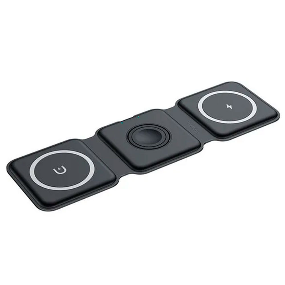 Cargador Fold Estacion 3 en 1 (TEC172-U) Negro