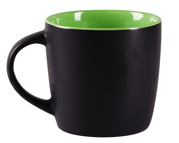Taza Bicolor Mate 11 oz Luciana TL099 Verde Claro (Ceramica / A160102 / articulos promocionales)