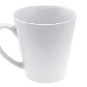TARRO CONICO 11OZ. TL9749 BLANCO (Cerámica)