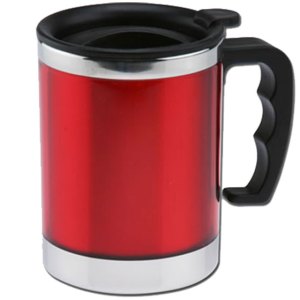 TARRO TERMICO 420ML. LUXOR TT5014 ROJO (Plástico / Acero Inoxidable)