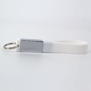 USB LLAVERO SILICON 4GB (USB005-U) BLANCO