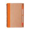 LIBRETA BOSTON NARANJA (LE OO1 - CARTÓN)