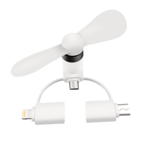 MINI VENTILADOR PORTATIL 3 EN 1 (TEC153-U) BLANCO