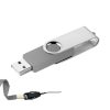 MEMORIA USB LONDON GIRATORIA 16GB  (USB029-U) PLATA